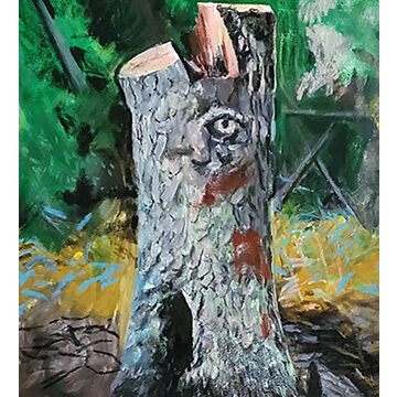 Blank greeting card with envelope featuring original artwork by Barbara Bose. $6 each.